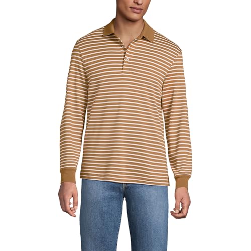 Lands' End men's long sleeve Supima polo shirt