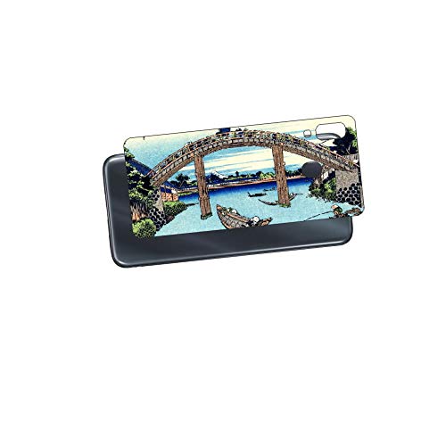 ClearView Galaxy A30対応 背面保護フィルム 浮世絵プリント (葛飾北斎 「富嶽三十六景 深川万年橋下」)