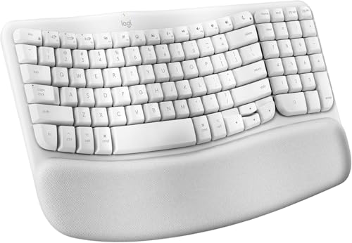 Logitech Wave Keys for Mac, Wireless Ergonomic Keyboard with...