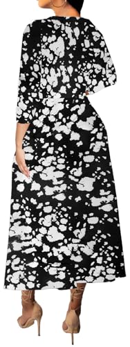Image of VisiChenup African Print Dress for Women Casual Midi Dress