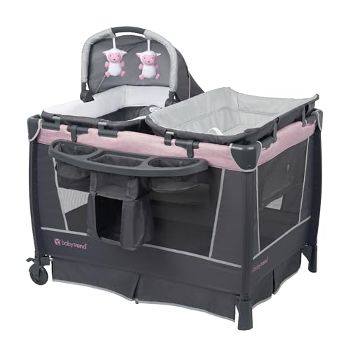 Baby Trend Simply Smart Nursery Center Playard, Dash Pink