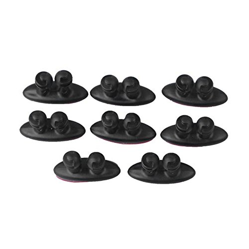 Yorten 8 peças de fio de arame adesivo para carro, prendedor de cabo, fixador de cabo, linha, organi