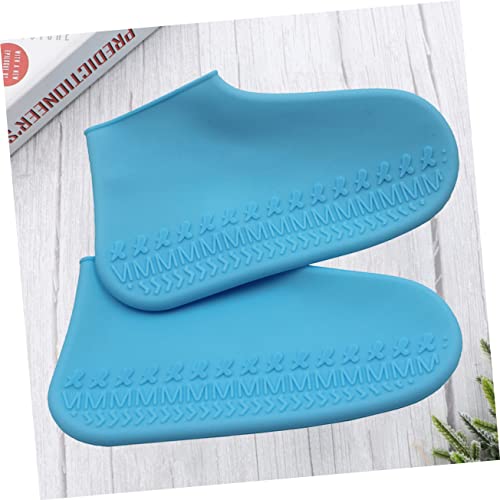 Cubiertas para botas de lluvia SUPVOX, 2 pares, cubre-zapatos antideslizantes para jardín, barro y lluvia, para niños pequeños miniatura 6