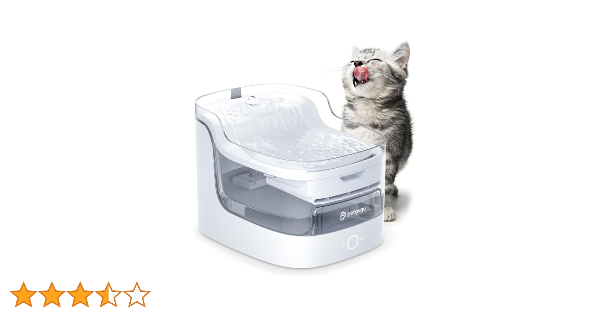 猫用 スマートペット用自動給水器 アプリ付き 2L大容量 8層プフィルター付 Amazon | PETGUGU 猫用 スマートペット用自動給水器 アプリ付き