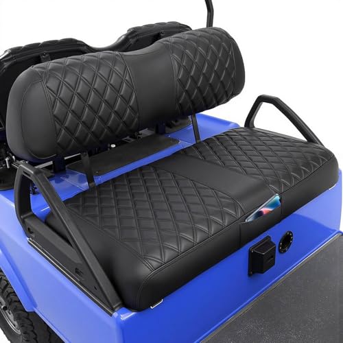 LEAPGOMAX Club Car DS Seat Covers Golf Cart Seat Covers for Club Car DS OEM Ordinary Seat-Thick Premium Marine Leather Custom Diamond Comfortable/Anti-Scratch/Anti-Fading/Easy to Install