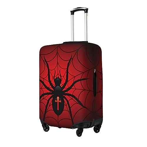 Spider on the Web Luggage Cover Washable Elasticated Luggage Covers for Suitcase tsa Approved Stylish Dust and Scratch Resistant Luggage Case Protector for Kids and Adults -2