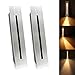 Lampe d'escalier encastrable LED 220 V pour intérieur avec puce CREE, 2 pièces, blanc chaud, Silver