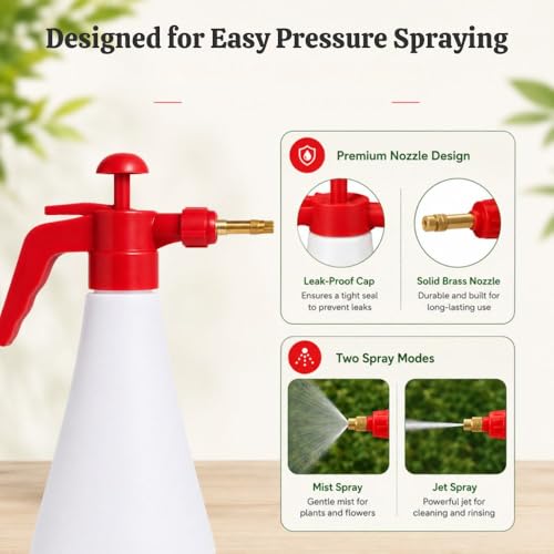 Image of Urban Upvan 1L Multipurpose Classic Sprayer Hand Powered Water Spray Bottle for Gardening Sanitising Car & Bike Wash Home & Garden