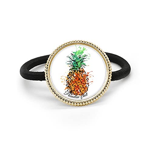 Coletero de plata con frutas tropicales como piña y naranja para peinados veraniegos con estilo