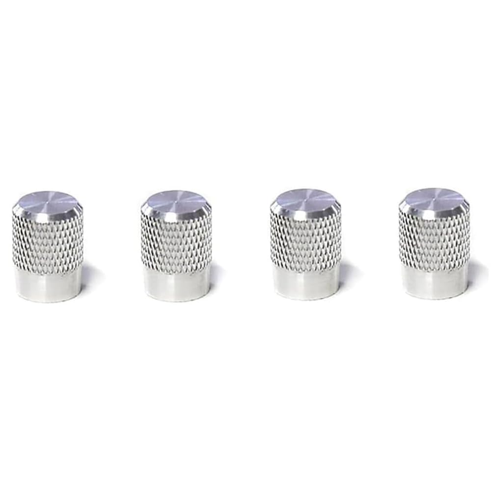 Lot De 4 Bouchons De Valve De Pneu De Voiture Avec Emblème - Accessoires Automobiles Pour Ferrari California 430 F12 458 488 812 F8 456 Portofino Roma, Argenté