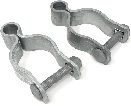 Female Gate Hinge - Galvanized High Corrosion Resistance Long Life Span - Perfect for Chain Link Fence and Chan Link Gate Harware - 2 Per Pack - Includes Required Carriage Bolt (1-5/8)