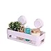 Itian Plastica Ripiano a Ventosa per Bagno, da Cucina, da Appendere alla Parete Storage Organizer(Bianco)