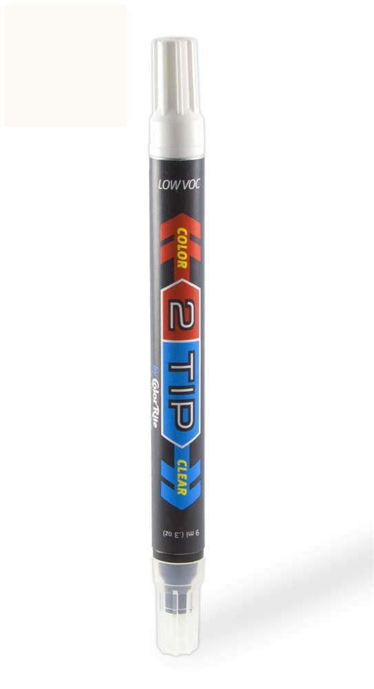 ColorRite 2Tip for Volvo XC70/XC90 Automotive Touch-up Paint - Ice White 614 - Color-and-Clearcoat Package