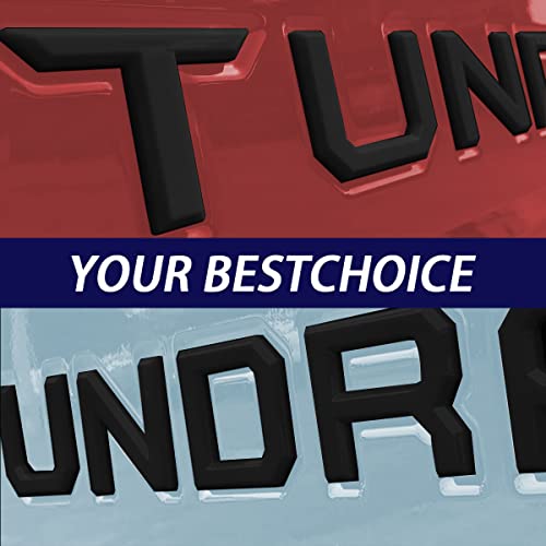 Tailgate Insert Letters Compatible For 2022 2023 Tundr Rear Emblems Not Decals Stickers With Strong Certified Adhesive -Matte Black #TOP5