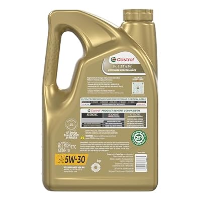 Castrol EDGE Extended Performance 5W-30 Advanced Full Synthetic Motor Oil, 5 Quarts, Pack of 3