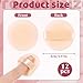 12 PCS Small Powder Puff Mini, Makeup Powder Puff Skin Color Soft Small Powders Puffs 1.5 Inches Powders Pact Microfiber Makeup Sponges Finger-Sized Makeuppuff for Women Beauty Blender Sponge