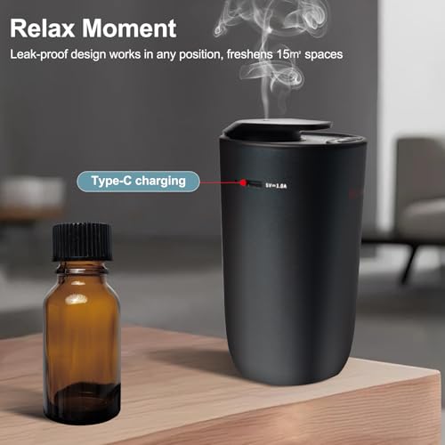 Difusor aromático eléctrico recargable USB sin agua miniatura 4
