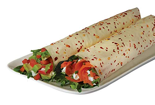 Norigami Egg Wraps Soy Protein - High Protein,Low Carb,Vegetarian Thin Healthy Wrap For Sandwiches - Ready To Fill And Serve - Certified Kosher,Non Gmo,Gluten Free - 6 Wraps Soy Wrap Chili (4 Packs) #TOP1