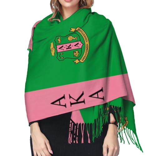 Sorority Gifts Cashmere - Like Cozy Wrap Scarf With Tassels For Women - Ideal For Special Occasions & Elegant Evening Dresses Society Gifts4
