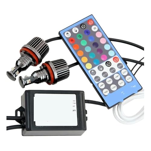 Ojos Ángel para BMW E87 E90 M3 E92 E60 H8 LED RGB Canbus 4