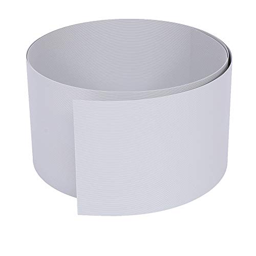 Rapid Teck® 10x Premium Hart-PVC Sichtschutzstreifen Hell-Grau RAL 7040 Zaun Sichtschutz für Doppelstabmattenzaun Zaunblende - sehr stabil - Keine Folie - 19cm Höhe x 2,525m Länge