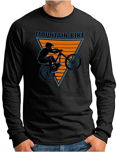 T-shirt manches longues homme OM3 ample VTT pour grand gabarit