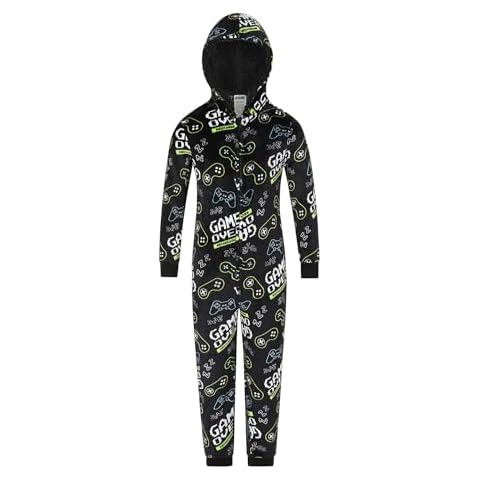 ThePyjamaFactory Boys Gaming Fleece Sleepsuit Cover
