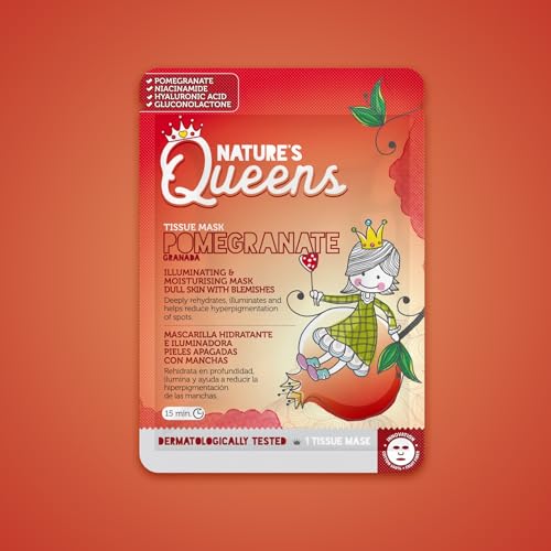 Mascarilla facial Nature's Queens Pomegranate Iluminadora Dietesthetic
