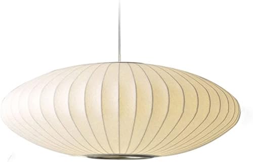 Miniatura 4 de LITFAD Lámpara colgante minimalista para interiores linterna de arte moderna de tela 1 luz lámpara colgante creativa para el techo para la sala de