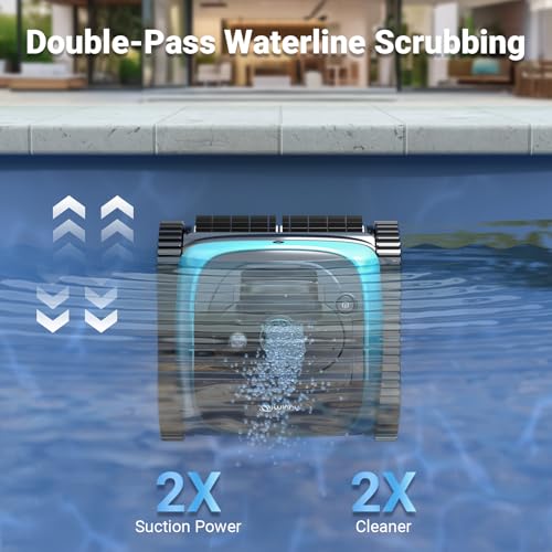 Image of (2026 Upgrade) WINNY POOL CLEANER C1 for Inground & Above Ground Pool, 4-in-1 Wall & Waterline Cleaning up to 1,614 Sq.ft, 150 Mins Runtime, APP Control, Smart Navigation & Weekly Custom Plan