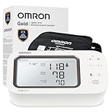 OMRON Gold Blood Pressure Monitor for Home Use & Upper Arm Blood Pressure Cuff - #1 Doctor & Pharmacist Recommended Brand - Clinically Validated - AFib Detection - Connect App