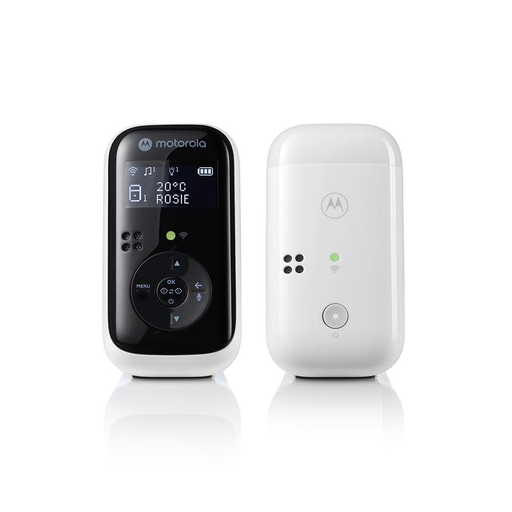 Motorola Nursery PIP15 Audio-Babyphone mit HD-Sound, Temperaturüberwachung, Zwei-Wege-Kommunikation, Nachtlicht und Schlafliedern