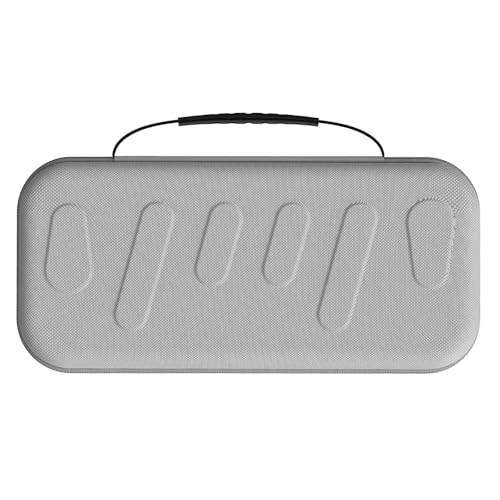 Maletín rígido gris Mass Beauty para guardar consola de juegos con alta resistencia