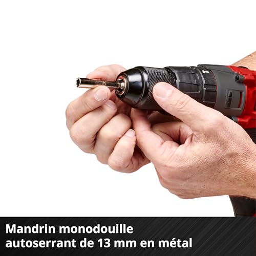 Perceuse Visseuse à Percussion Einhell TE-CD 18/2 Li-i +64 – 18 V, 2x2,0 Ah, 64 Accessoires - vue 10