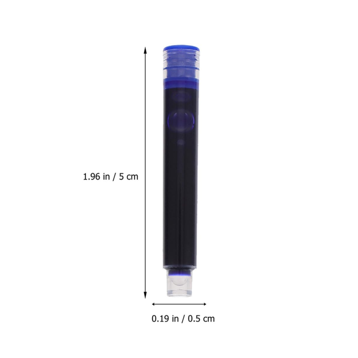 Ricariche Ricariche di Inchiostro Blu 200 Pezzi in Plastica Design Ergonomico per Penne Stilografiche per Scuola e Ufficio