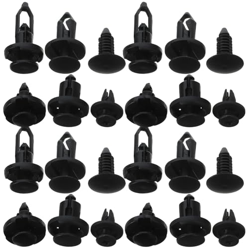 Clips para parachoques de coche en nylon negro para faldones laterales (200 unidades)