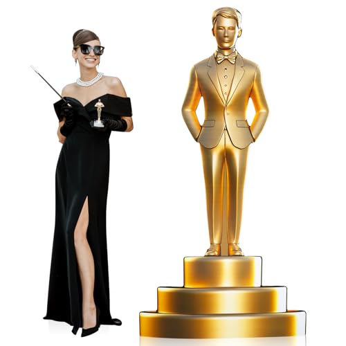 Statue de récompense masculine dorée de 1,8m Jetec pour décoration de fête