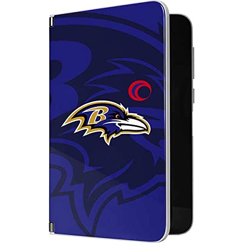 Skinit Tablet Decal Skin Compatible with Surface Duo - Officially Licensed NFL Baltimore Ravens Double Vision Design