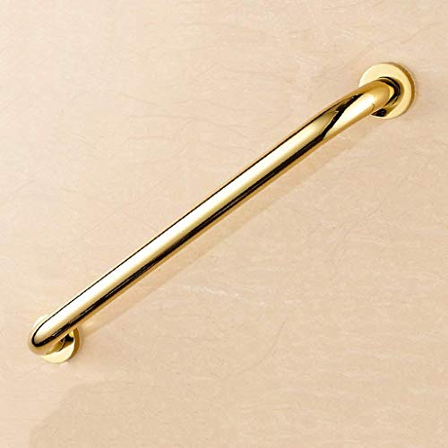 1All-Copper Bathroom Handrail, Stainless Steel Handle Bathroom Wall-Mounted Handle Non-Slip Handrail Gold (Size: 45Cm)