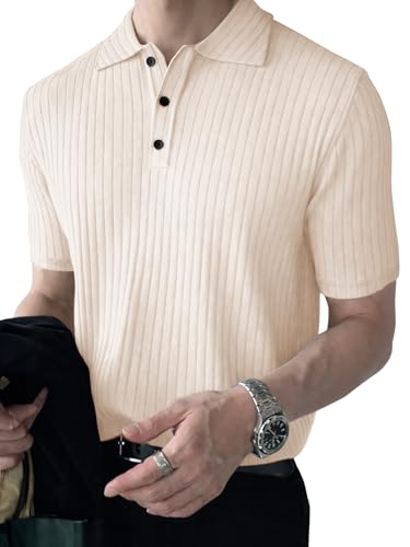 Image of Noble Monk Relax Fit |Textured| Lycra | Polo Neck T-Shirt