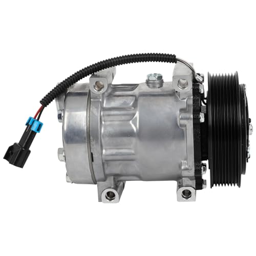 Image of ECCPP AC Compressor 1972-2023 for Peterbilt 210 220 282 337 325 310 320 330 | 2007 Fit for Volvo VNL VNM 10.8L 12.1L 12.8L 14.9L Fast Cooling AC Compressor with Clutch