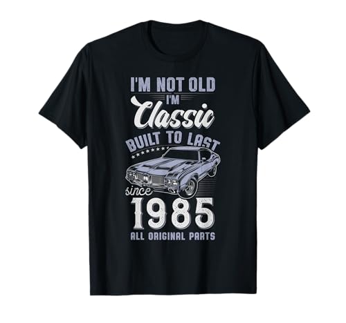 41 cumpleaños 1985 Coche clásico Camiseta