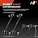 A-Premium Set of 4, Front and Rear Sway Bar Links Kit Stabilizer Bar Links, Compatible with Chevrolet Equinox 2008-2017, GMC Terrain 2010-2017, Pontiac Torrent 2008-2009