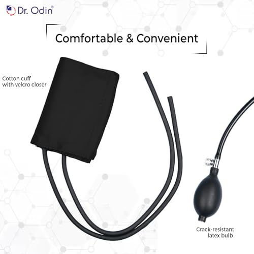 Image of Dr. Odin OLS103 LCD Sphygmomanometer Manual Blood Pressure Monitor with Large Digital Display, Latex-Free Cuff, Accurate Readings, for Clinic & Home Use