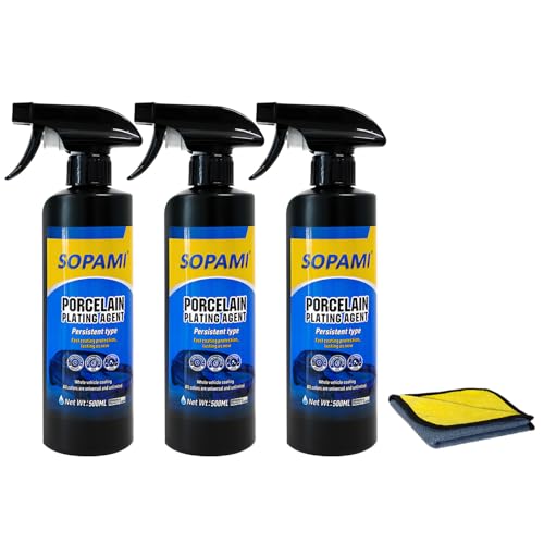 SOPAMI 3-Pack Spray Cerámico para Autos 500ml