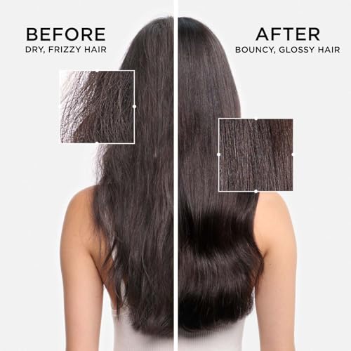 Image of Kerastase Gloss Absolu Anti-Frizz Shampoo For Bouncy, Glossy Hair | Fine To Medium Hair | 4-Days Anti-Frizz | With Hyaluronic & Glycolic Acid, Wild Rose-In-Oil | 250ml