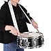 Sunydog 12inch Snare Drum with Drumsticks Shoulder Strap Drum Key, Percussion Instrument for Students Beginners, Portable Marching Snare Drum Set (Black)