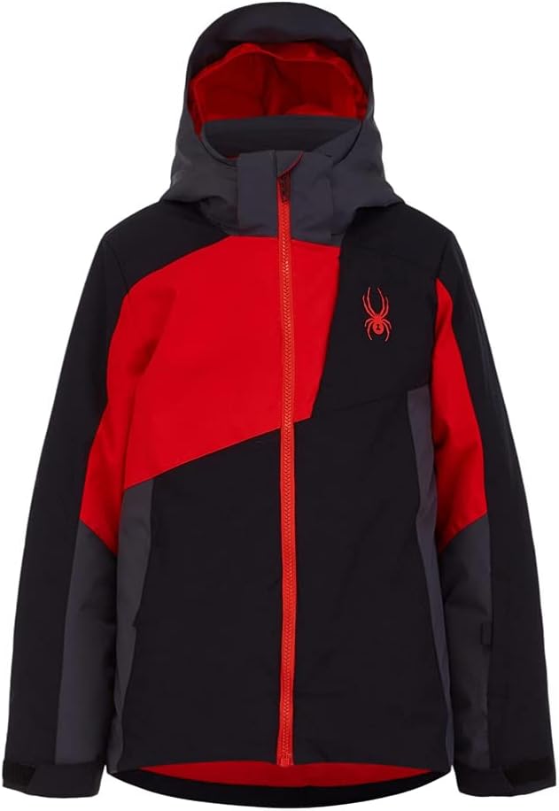 Spyder Boy's Ambush Jacket (Big Kids) Black 16 Big Kids