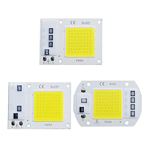 Bombillas LED para iluminación comercial y residencial, chip COB de 10 W, 20 W, 30 W y 50 W, CA 220 V, 240 V, IP65, IC inteligente sin controlador, foco reflector para bricolaje, luz LED para exterior