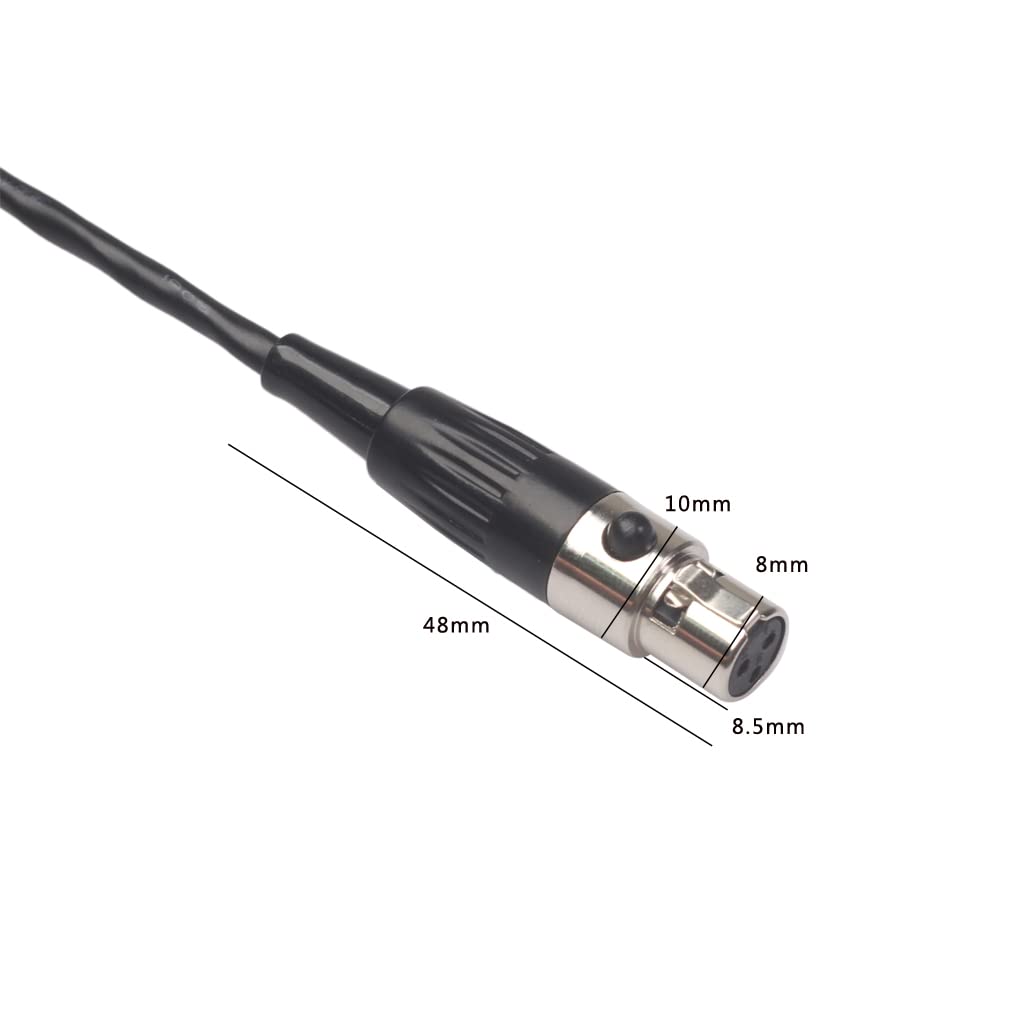Seadream Mini XLR 3-poliger Stecker auf Mini-XLR 3-polige Buchse Pro Mikrofonkabel (3 Meter)